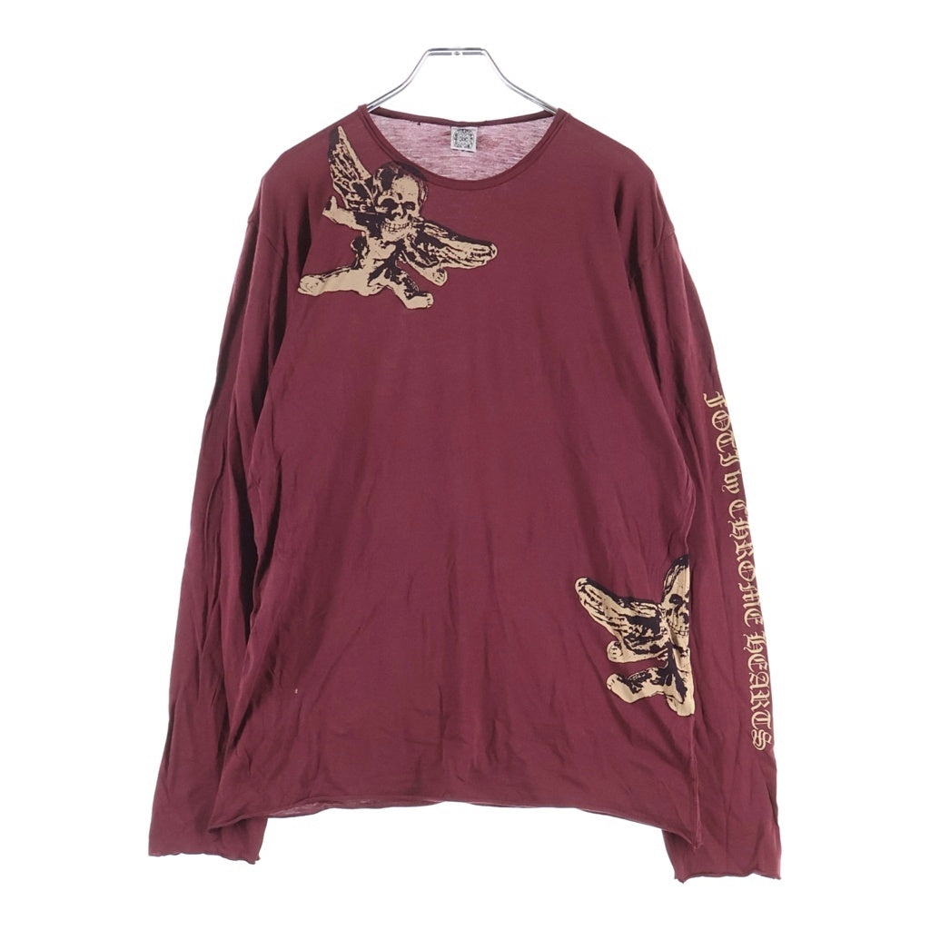 CHROME HEARTS(クロムハーツ) OLD FOTI LONG SLEEVE フォティ クルーネック 長袖Tシャツ カットソー レッド