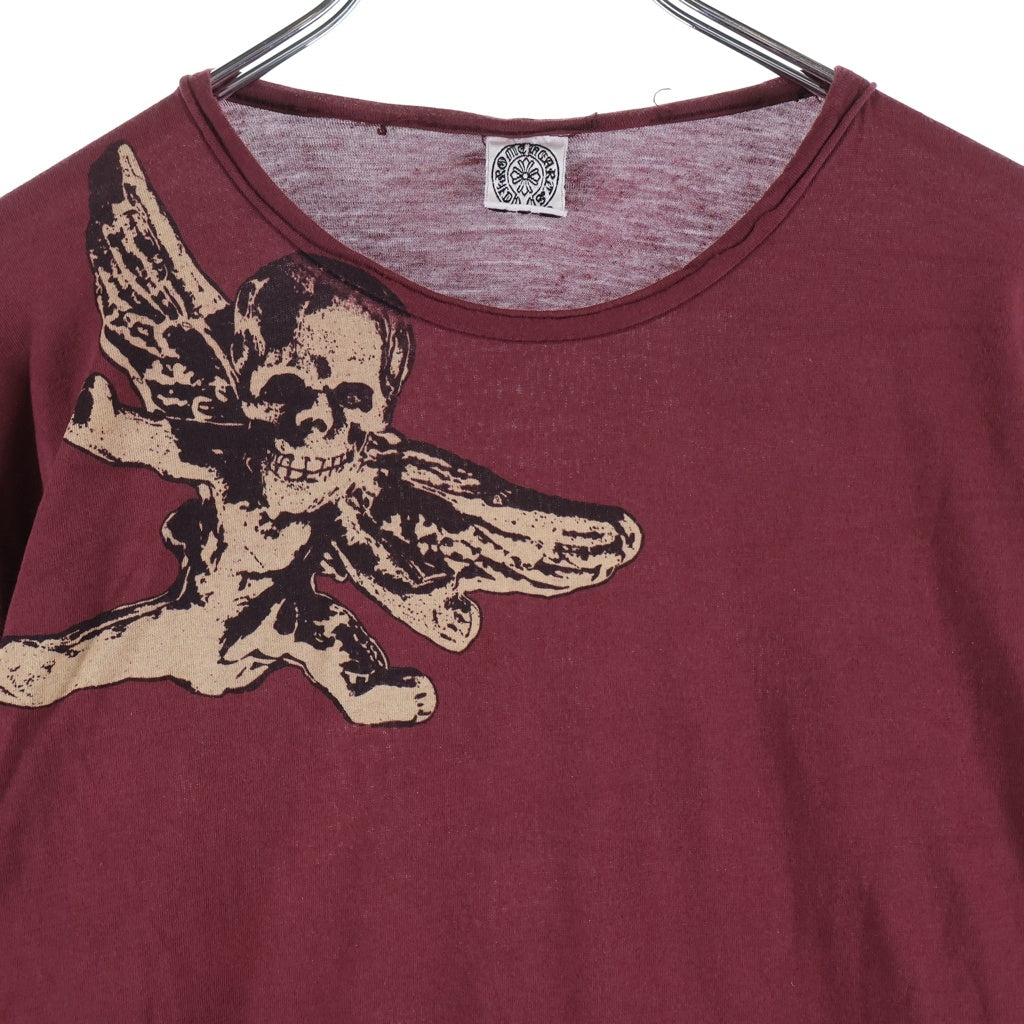 CHROME HEARTS(クロムハーツ) OLD FOTI LONG SLEEVE フォティ クルーネック 長袖Tシャツ カットソー レッド