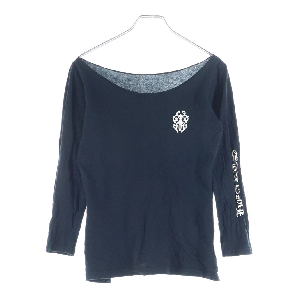 CHROME HEARTS(クロムハーツ) OLD S/S オールド ヴァインダガー 袖プリント クルーネック 長袖Tシャツ カットソー ブラック