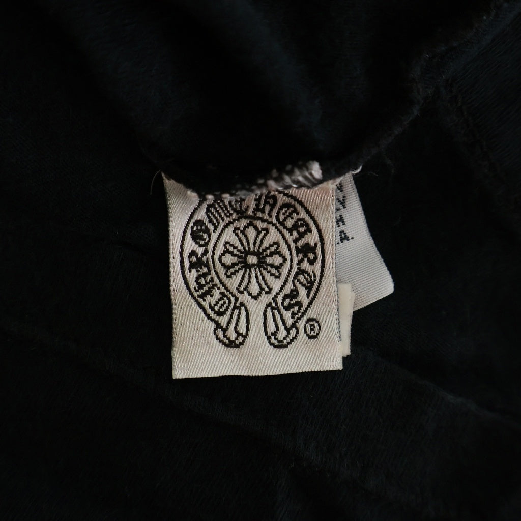 CHROME HEARTS(クロムハーツ) OLD S/S オールド ヴァインダガー 袖プリント クルーネック 長袖Tシャツ カットソー ブラック