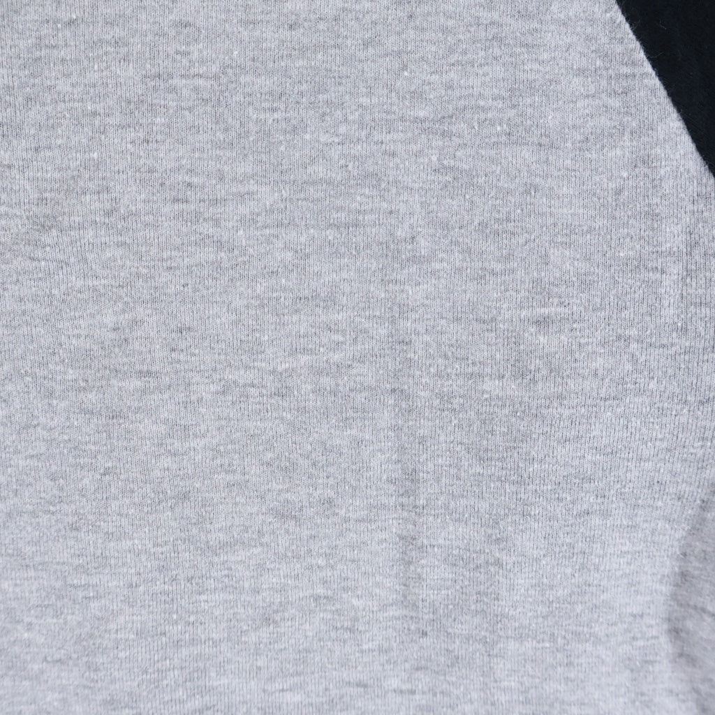 CHROME HEARTS(クロムハーツ) OLD バックスタープリント クルーネック ラグランスリーブ 七分袖Tシャツ カットソー グレー/ブラック