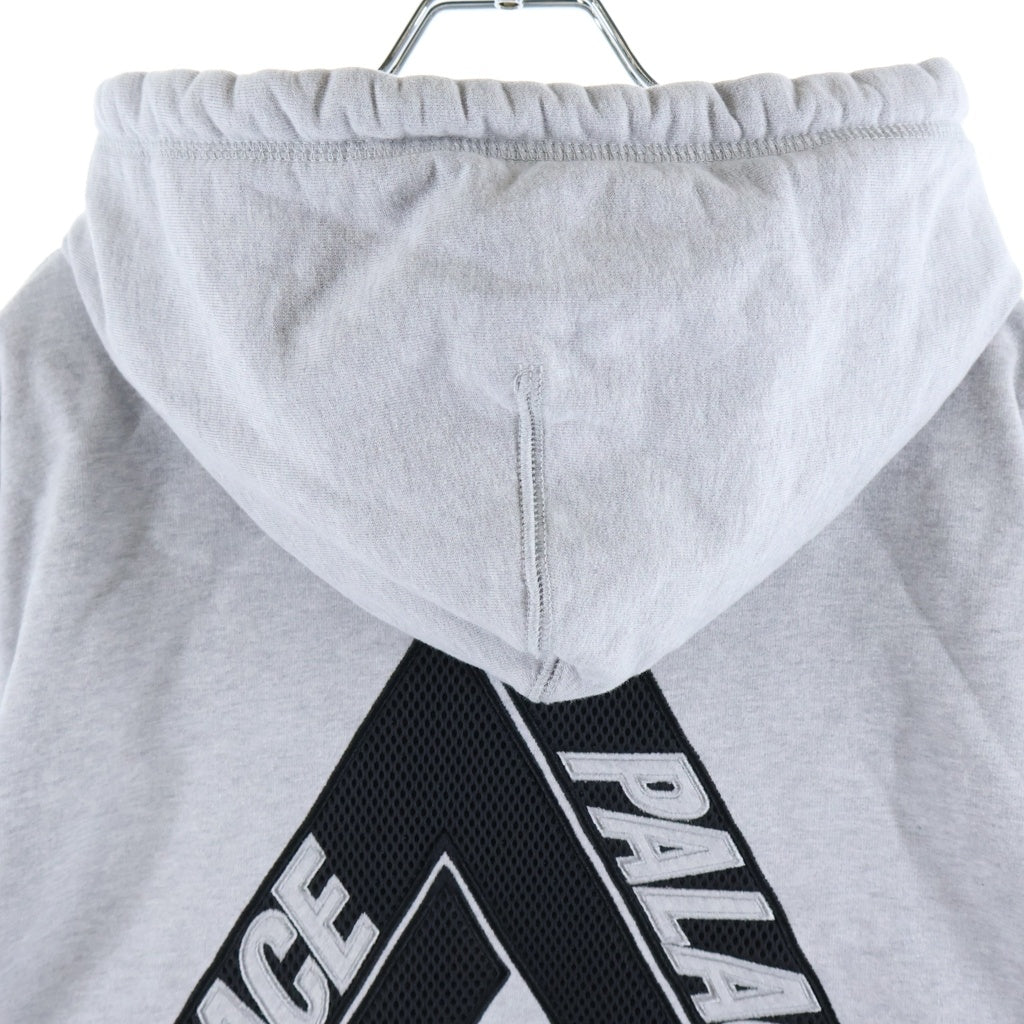 Palace Skateboards(パレススケートボーズ) 22SS TRI-MESH HOOD メッシュパネルロゴプルオーバーパーカー グレー