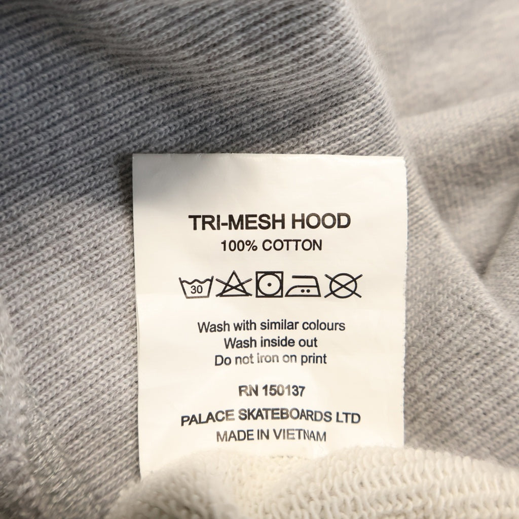 Palace Skateboards(パレススケートボーズ) 22SS TRI-MESH HOOD メッシュパネルロゴプルオーバーパーカー グレー