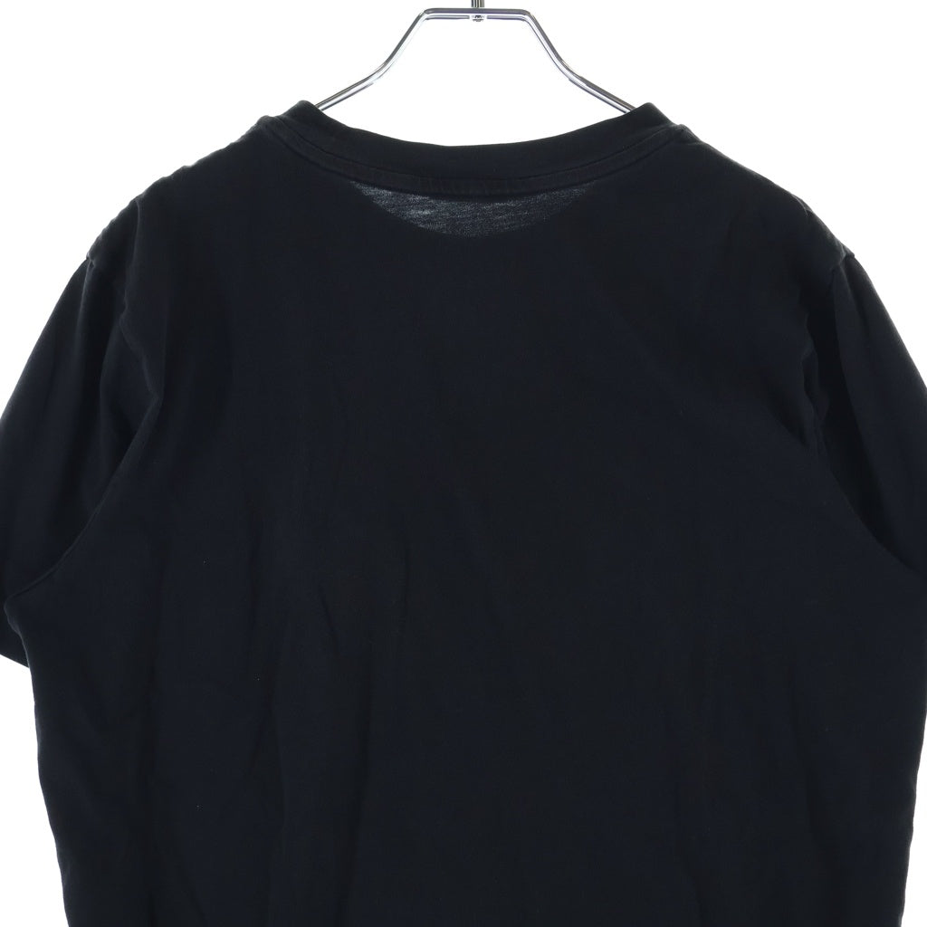 MONCLER(モンクレール) 23AW フロントロゴデザイン クルーネック 半袖Tシャツ カットソー ブラック I20918C00047 8390T