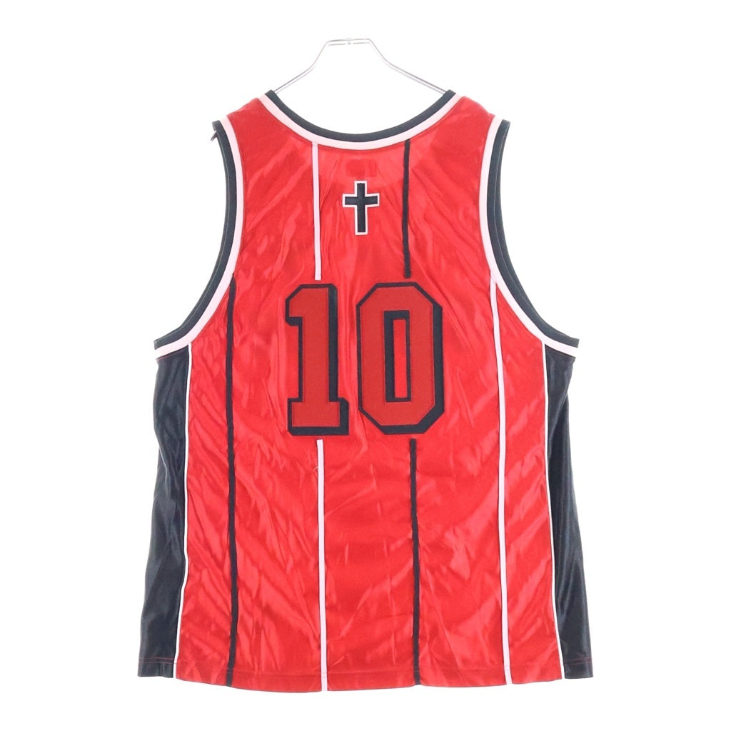 SUPREME(シュプリーム) 20SS St. Supreme Basketball Jersey バスケットボール ジャージー ロゴ刺繍 タンクトップ ノースリーブ カットソー レッド