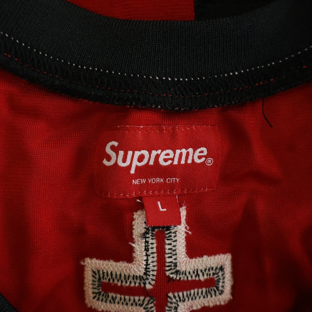SUPREME(シュプリーム) 20SS St. Supreme Basketball Jersey バスケットボール ジャージー ロゴ刺繍 タンクトップ ノースリーブ カットソー レッド