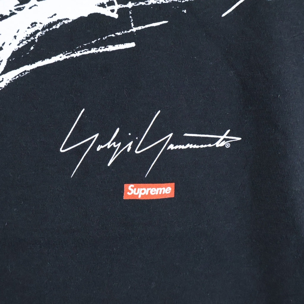 SUPREME(シュプリーム) 20AW ×Yohji Yamamoto Scribble Wolf Tee ヨウジヤマモト ウルフプリント 半袖Tシャツ カットソー ブラック