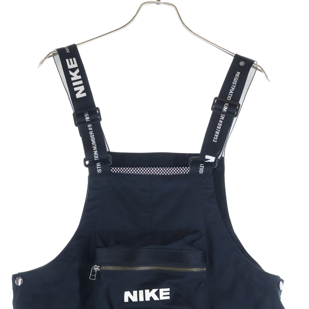 NIKE(ナイキ) AS M NSW CITY MADE OVERALL コットンツイル ロゴプリント オーバーオール つなぎ ブラック DA0074-010