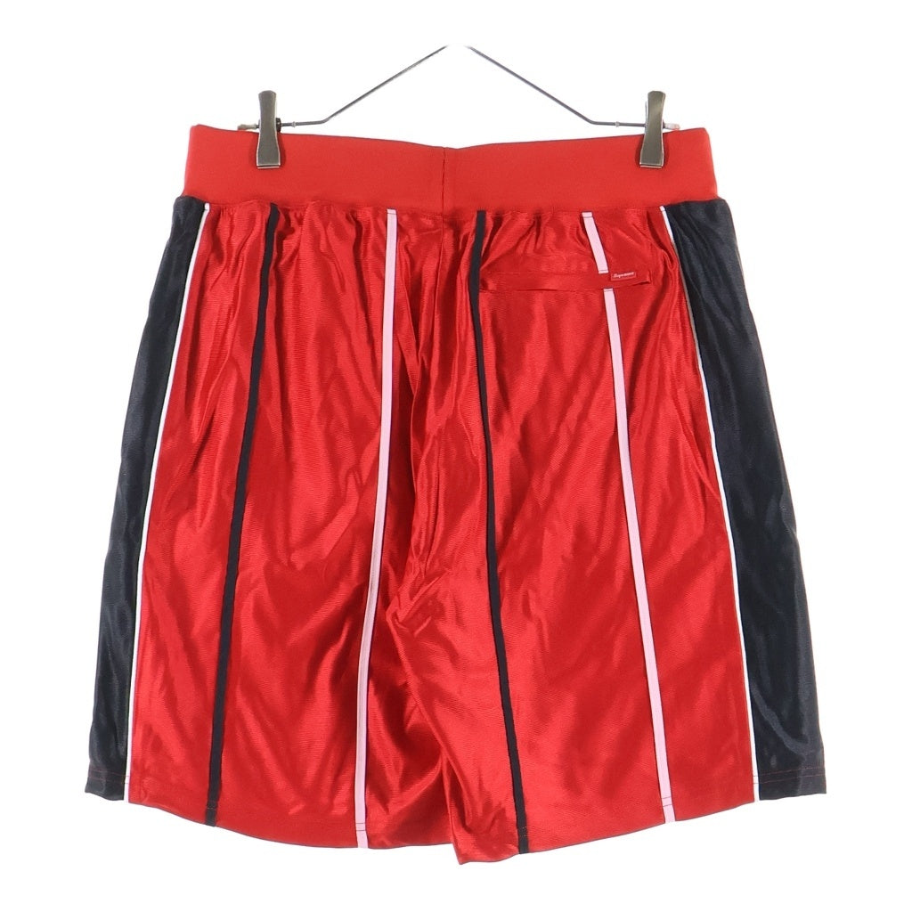 SUPREME(シュプリーム) 20SS St. Supreme Basketball Short ロゴ刺繍 バスケットボール ショーツ ハーフパンツ ショートパンツ レッド