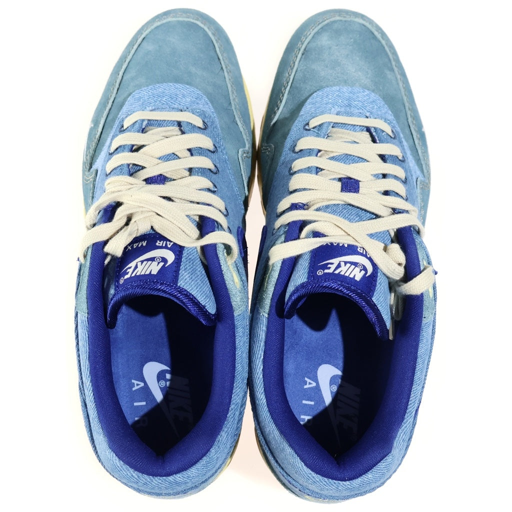 NIKE(ナイキ) AIR MAX 1 PRM DIRTY DENIM エアマックス1 ダーティデニム ローカットスニーカー インディゴ US10/28cm DV3050-300
