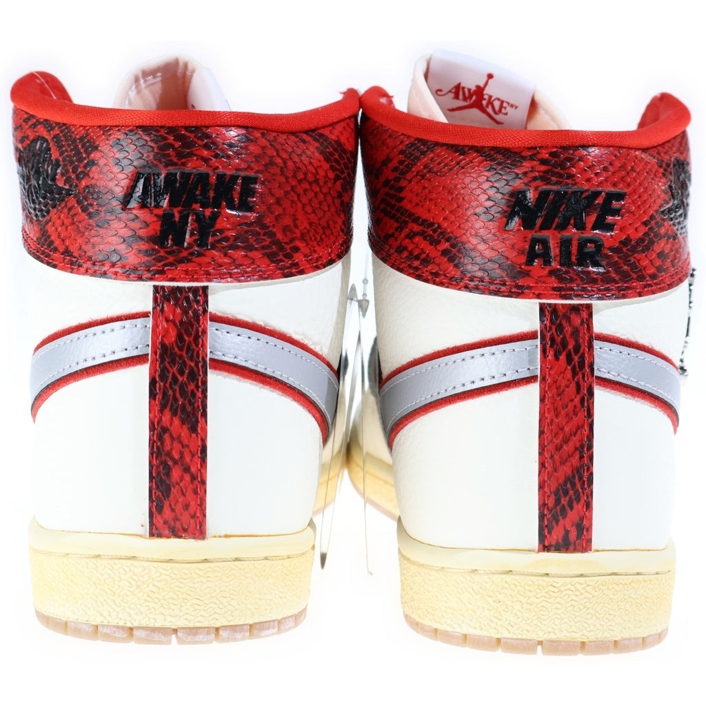NIKE(ナイキ) ×AWAKE NY JORDAN AIR SHIP SP UNIVERSITY RED アウェイクニューヨーク ジョーダンエアシップ ハイカットスニーカー ホワイト/レッド US10/28cm FN8675-100