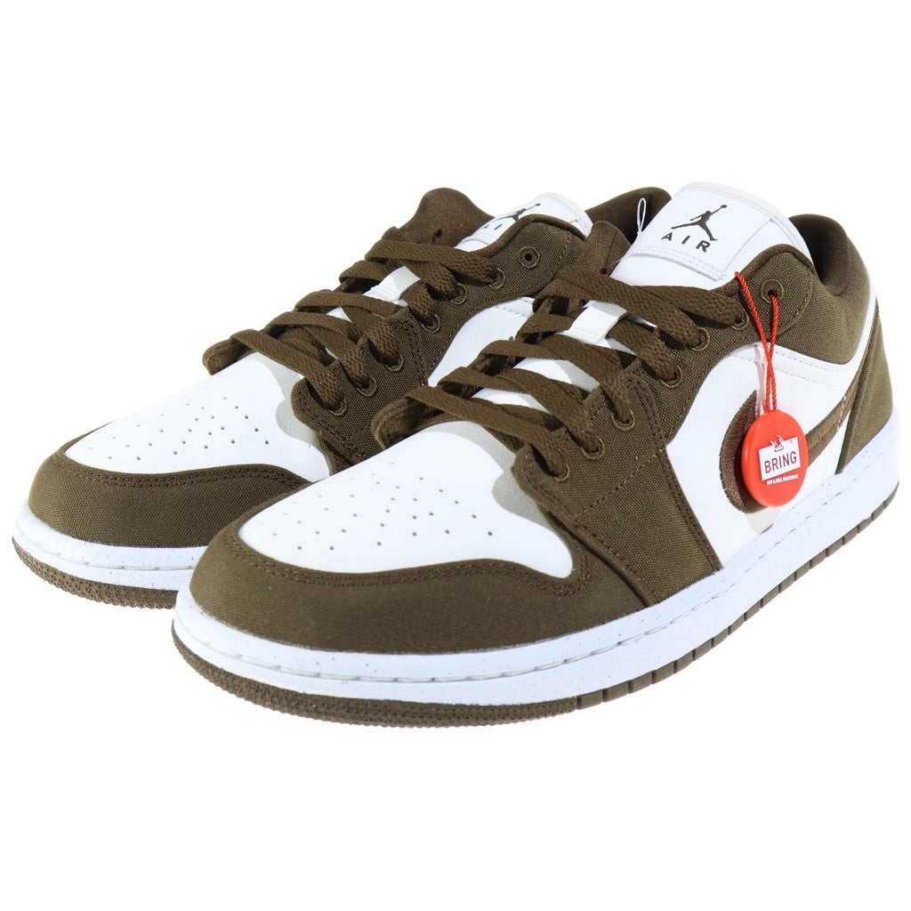 NIKE(ナイキ) WMNS AIR JORDAN 1 LOW SE LIGHT OLIVE ウィメンズ エアジョーダン1 ローカットスニーカー ホワイト/オリーブ US11.5/28.5cm DV0426-301