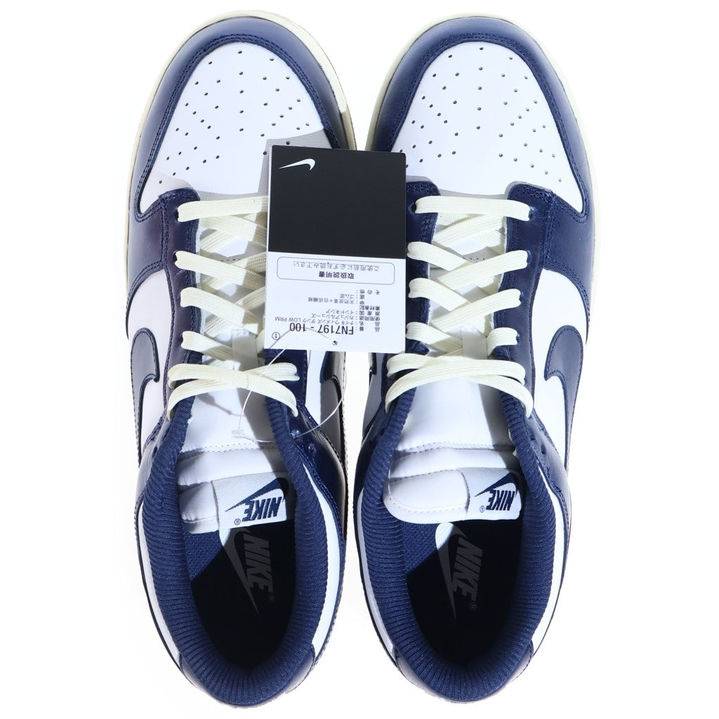 NIKE(ナイキ) WMNS DUNK LOW PRM ウィメンズ ダンク ローカットスニーカー ホワイト/ブルー US11.5/28.5cm FN7197-100