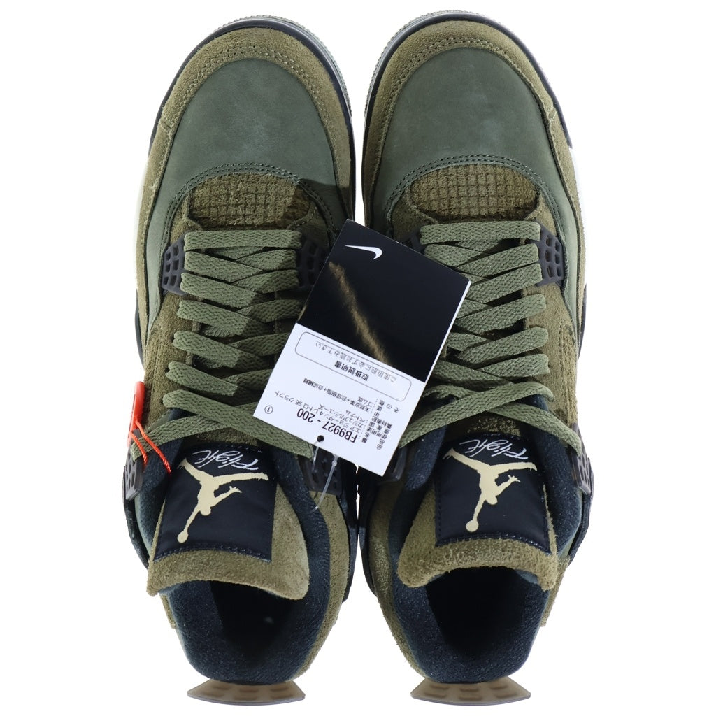 NIKE(ナイキ) AIR JORDAN 4 RETRO SE CRAFT OLIVE エアジョーダン4 レトロ クラフト ハイカットスニーカー オリーブ US10/28cm FB9927-200