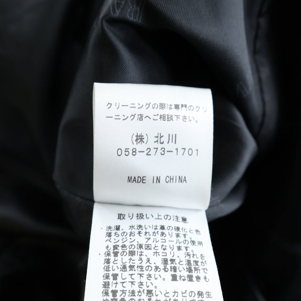 BALMAIN(バルマン) ラムレザーチェスターコート レザージャケット ブラック #M 6022 レディース