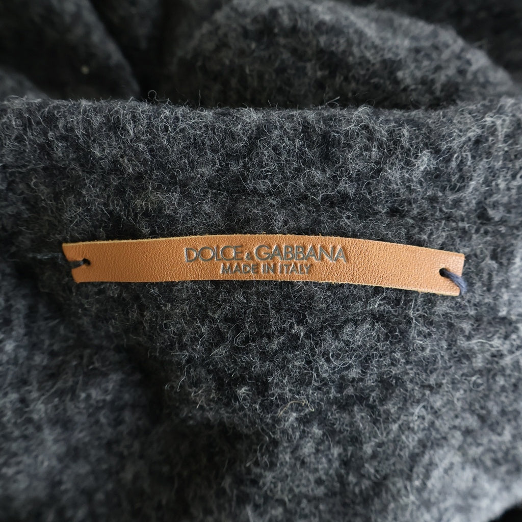 DOLCE & GABBANA(ドルチェアンドガッバーナ) アルパカロングジャケット ライトアウター グレー #50 TJS57/U3BR CA00985 レディース
