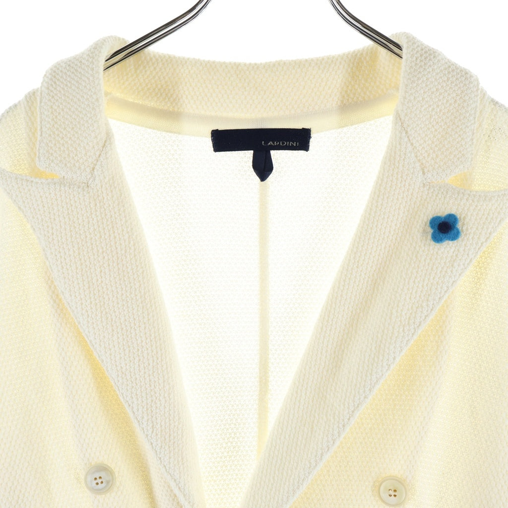 LARDINI(ラルディーニ) ダブルブレストニットジャケット アイボリー #M JKLJM21 レディース