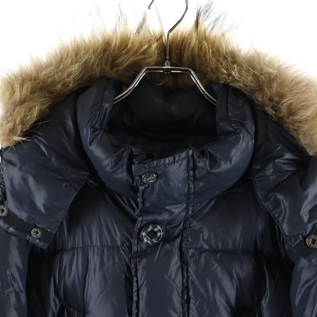 Marmot(マーモット) ファーフードダウンジャケット ロングダウン ダウンコート ネイビー #XL レディース