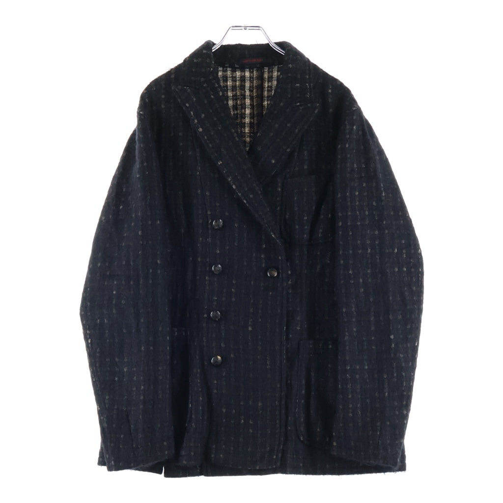 THE GIGI(ザ ジジ) 8連ボタン ダブルブレスト ジギー チェック柄 ジャケット ブラック×ブラウン #50 02.28-34 400 レディース