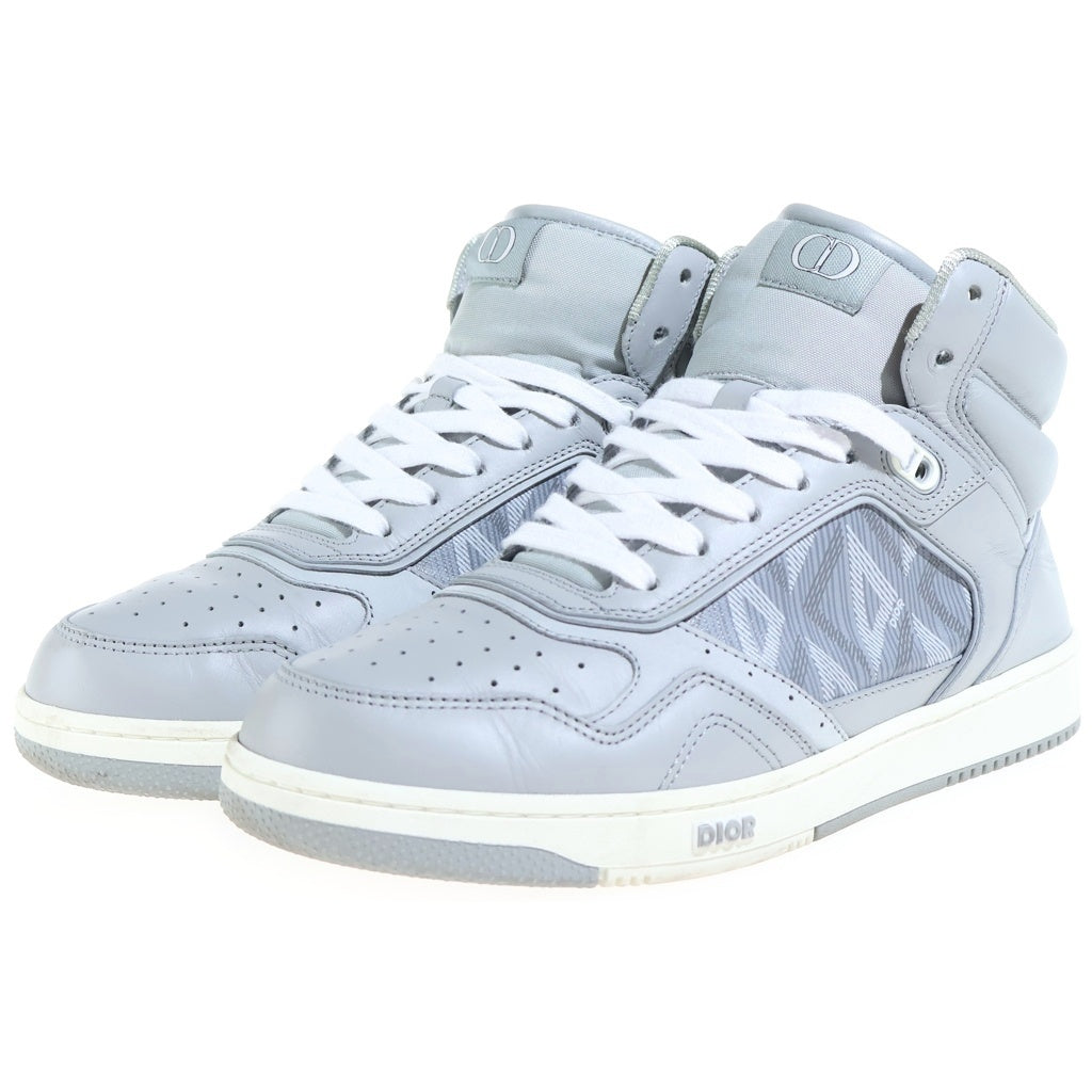 DIOR(ディオール) B27 CD Diamond CDダイヤモンド ミドルカットスニーカー グレー 3SH133ZPP