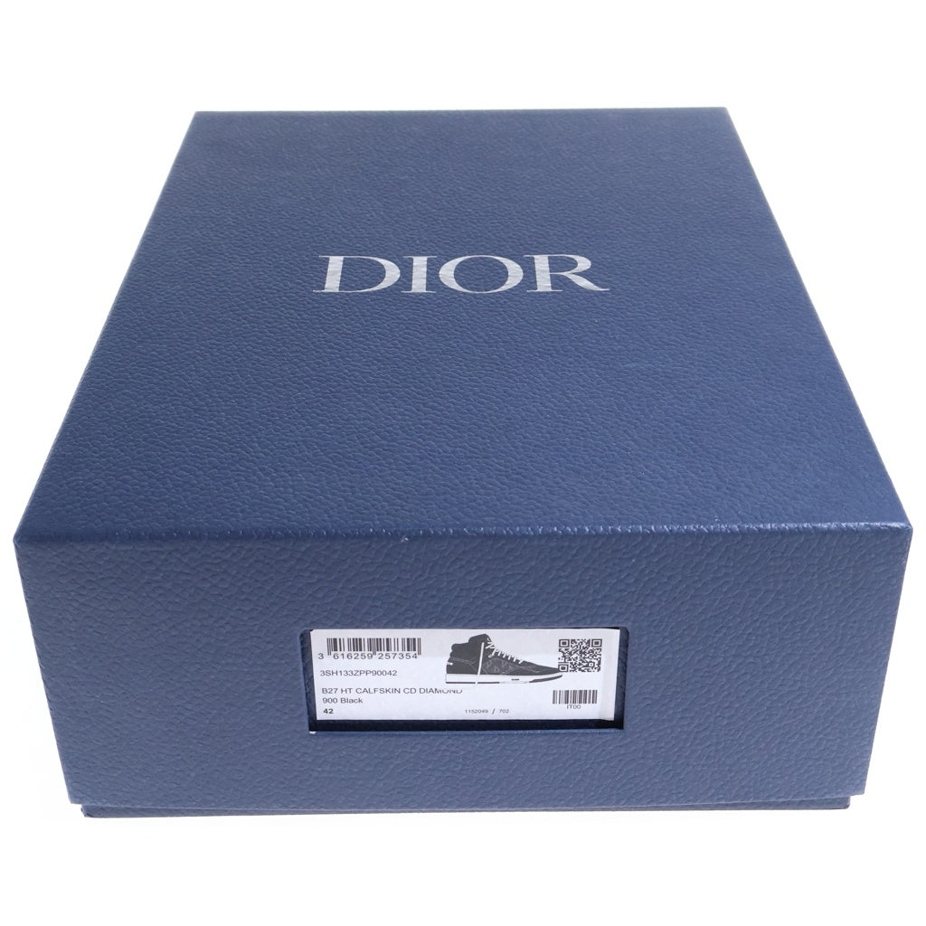 DIOR(ディオール) B27 CD Diamond CDダイヤモンド ミドルカットスニーカー ブラック 3SH133ZPP
