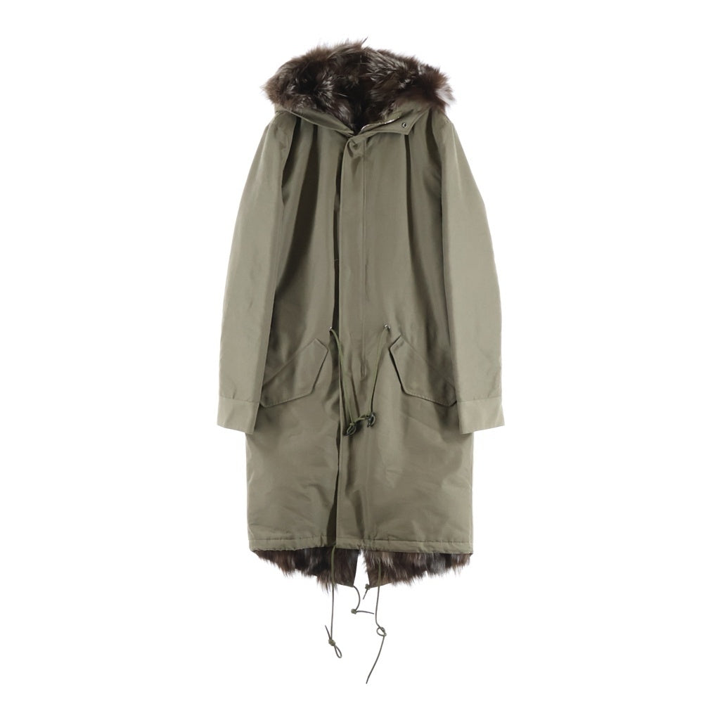 jun hashimoto(ジュンハシモト) 20AW FUR MODS COAT モッズコート カーキ 1012020014