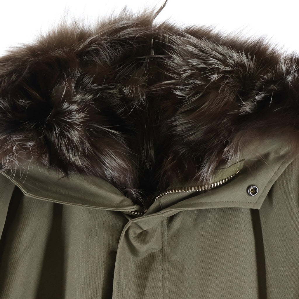 jun hashimoto(ジュンハシモト) 20AW FUR MODS COAT モッズコート カーキ 1012020014