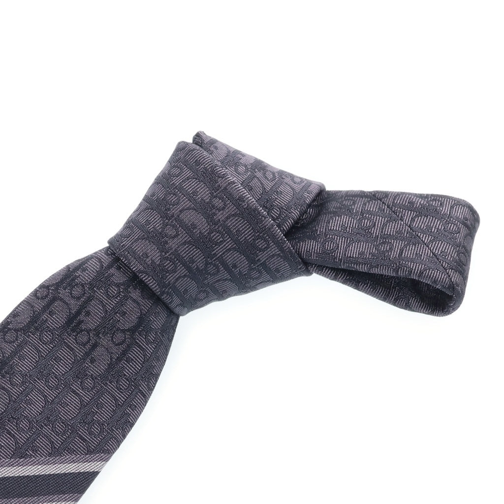 DIOR(ディオール) Obrique Tie オブリーク シルク ネクタイ ネイビー
