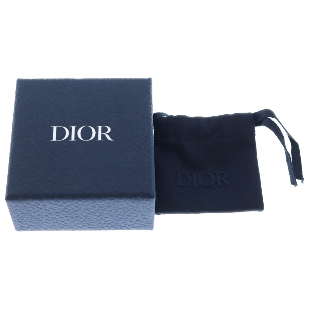 DIOR(ディオール) Obrique Broach メタル オブリーク ブローチ シルバー/ブルー レディース