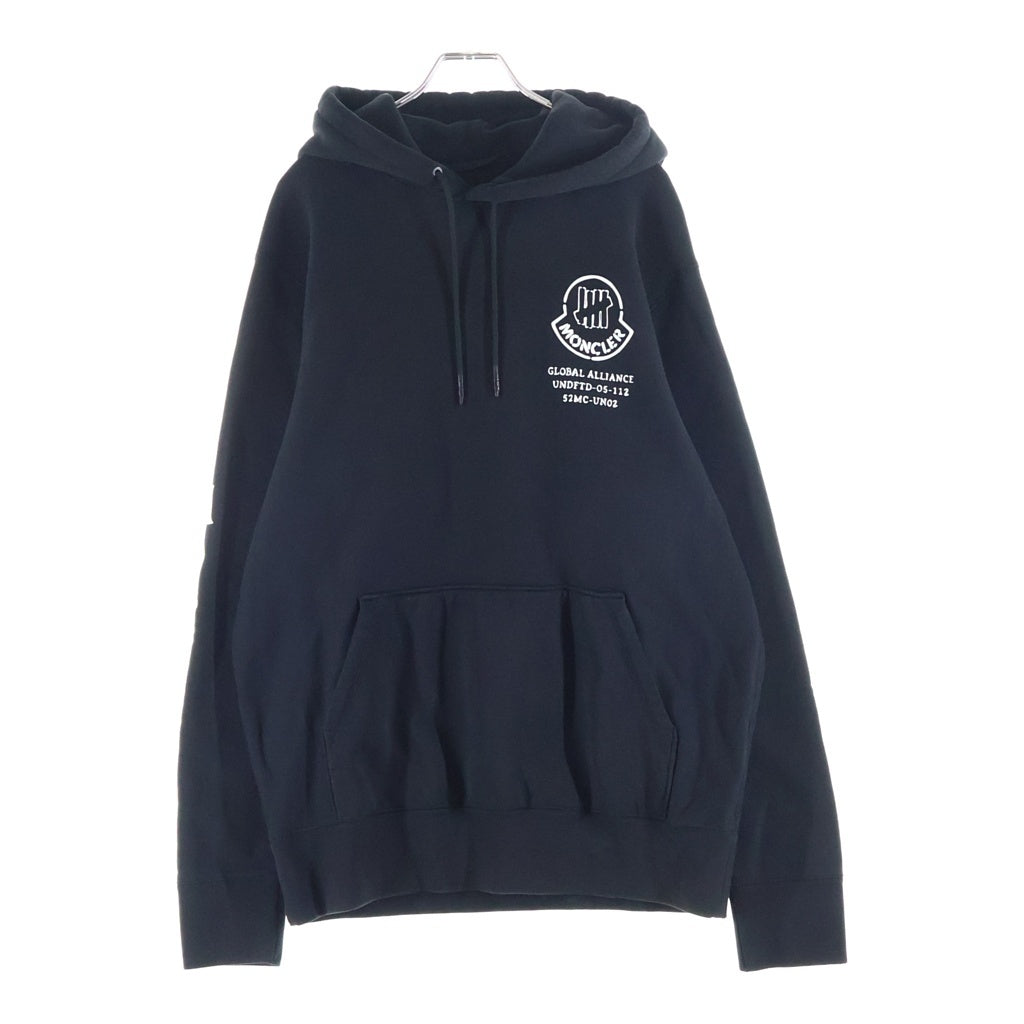 MONCLER(モンクレール) 20AW ×UNDEFEATED Logo Pullover Parka アンディフィーテッド ロゴ スウェットプルオーバーパーカー ブラック F20928G71910