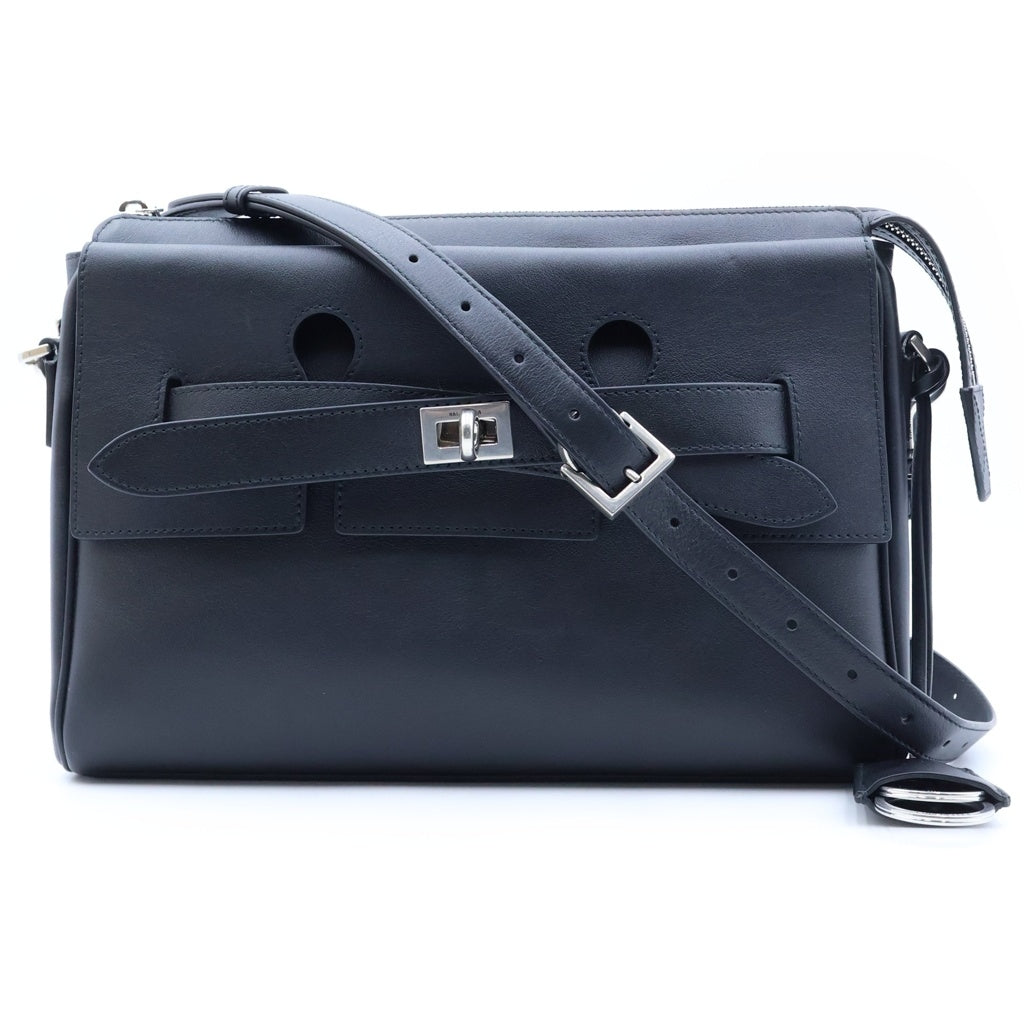BALENCIAGA(バレンシアガ) Bel Air ベルエア ジップ レザー メッセンジャーバッグ ブラック 834032 レディース