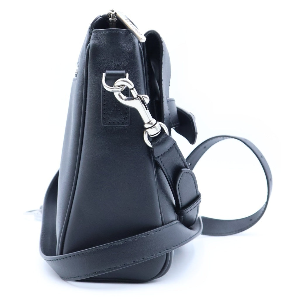 BALENCIAGA(バレンシアガ) Bel Air ベルエア ジップ レザー メッセンジャーバッグ ブラック 834032 レディース