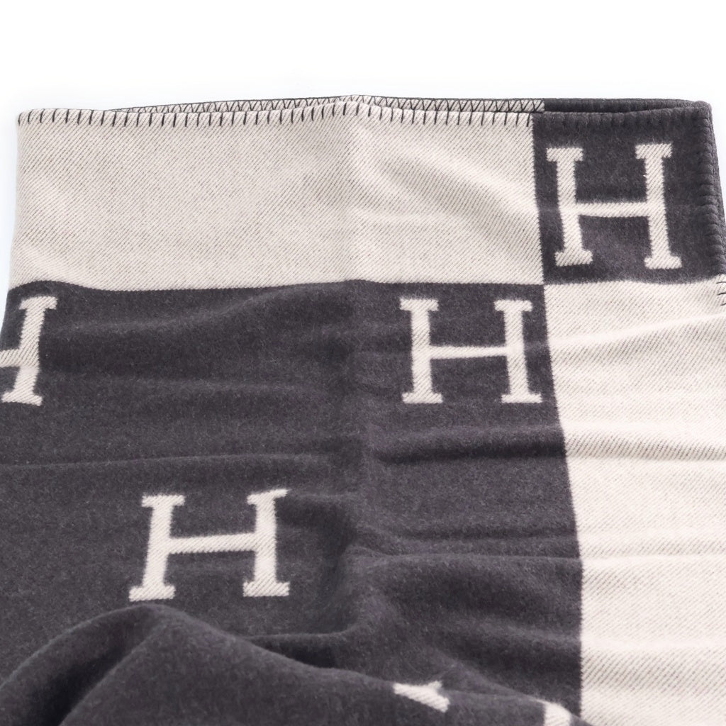 HERMES(エルメス) プレード アヴァロン カシミア混 ブランケット グレー H102668M