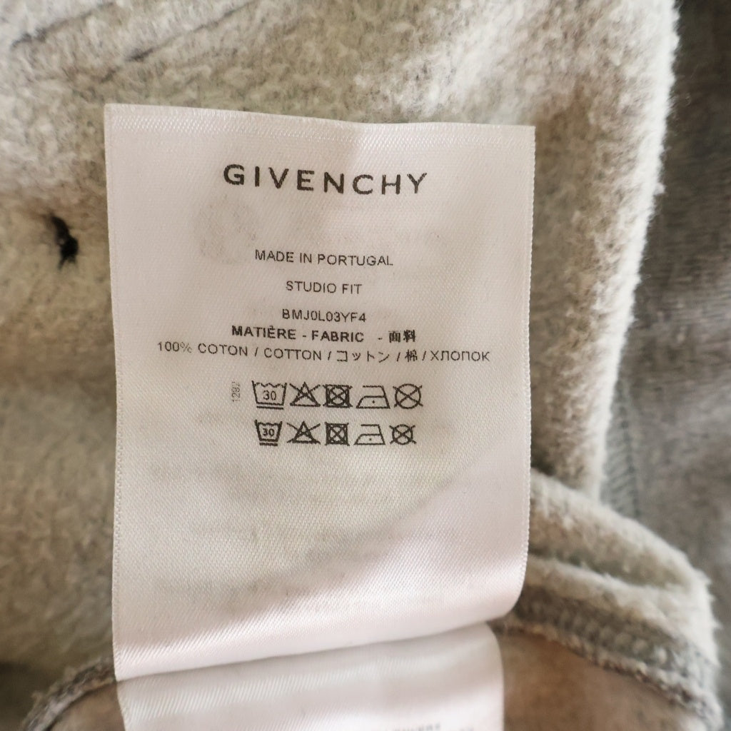 GIVENCHY(ジバンシィ) ダメージ加工 スウェット プルオーバーパーカー グレー BMJ0L03YF4