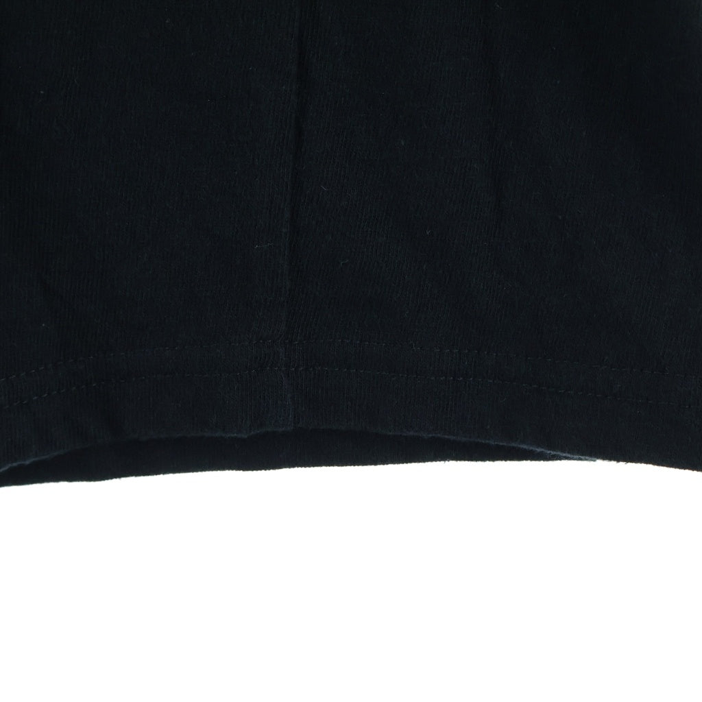 Yohji Yamamoto POUR HOMME(ヨウジヤマモト プールオム) 24SS COTTON SLUB SINGLE JERSEY REVERSED SEAM RAGLAN SHORT SLEEVE T ラグラン 半袖Tシャツ ブラック HS-T12-074