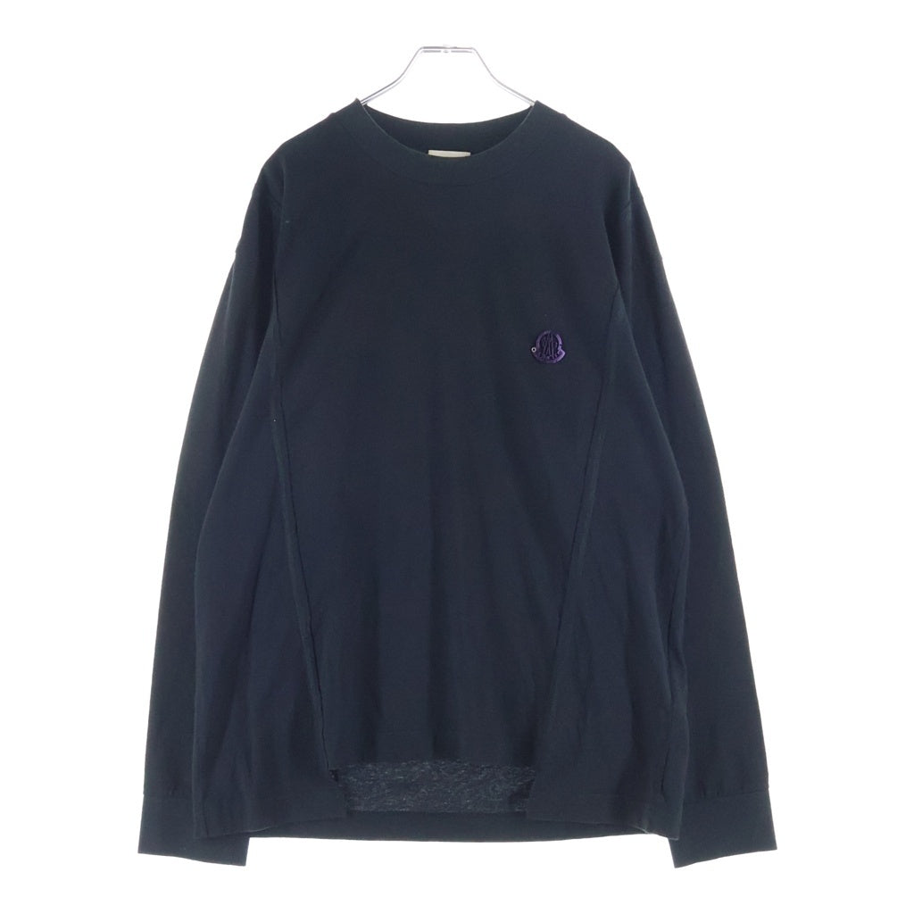 MONCLER(モンクレール) 19AW ×Palm Angels MAGLIA L/S TEE パームエンジェルス バックプリント 長袖Tシャツ ブラック E209L8000180