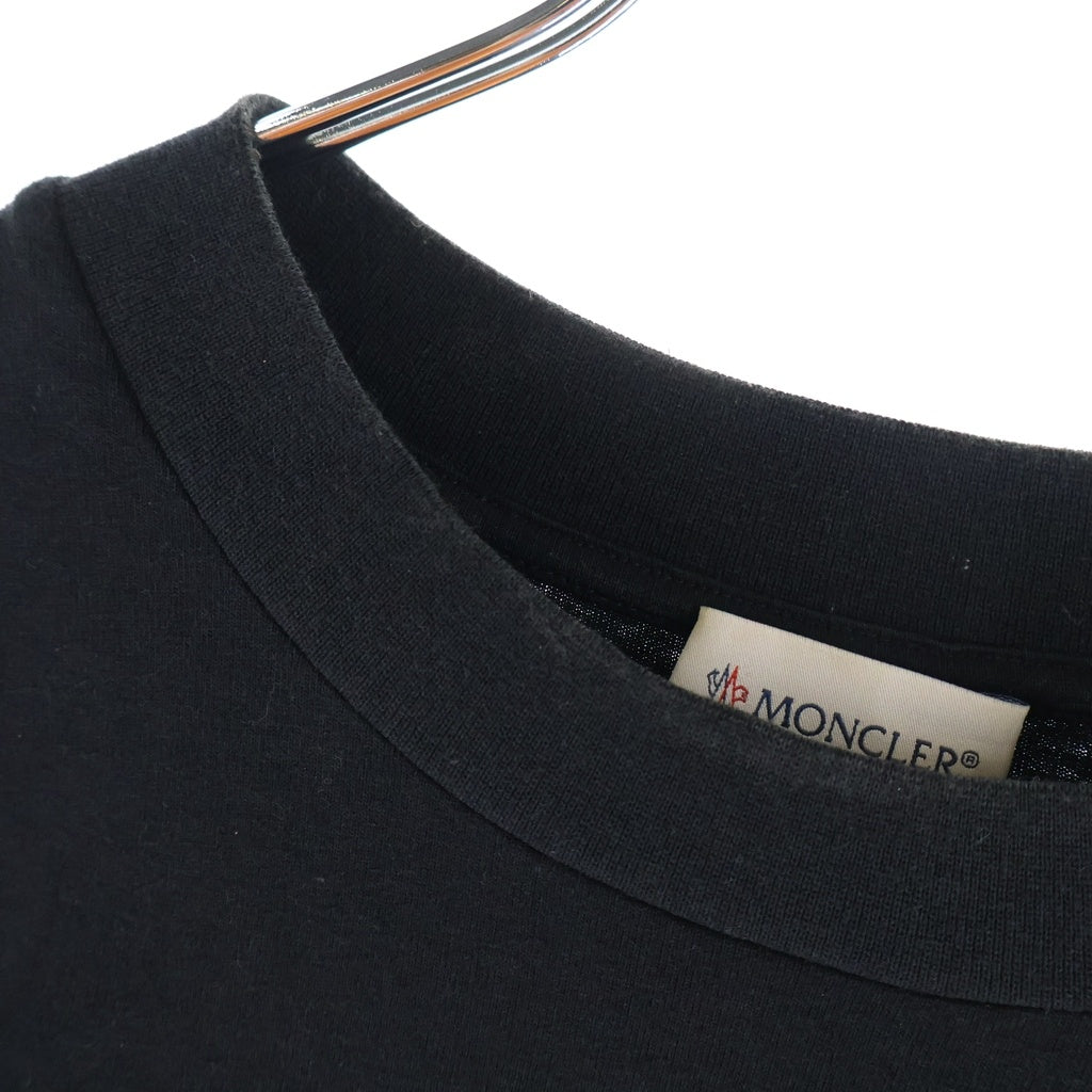 MONCLER(モンクレール) 19AW ×Palm Angels MAGLIA L/S TEE パームエンジェルス バックプリント 長袖Tシャツ ブラック E209L8000180