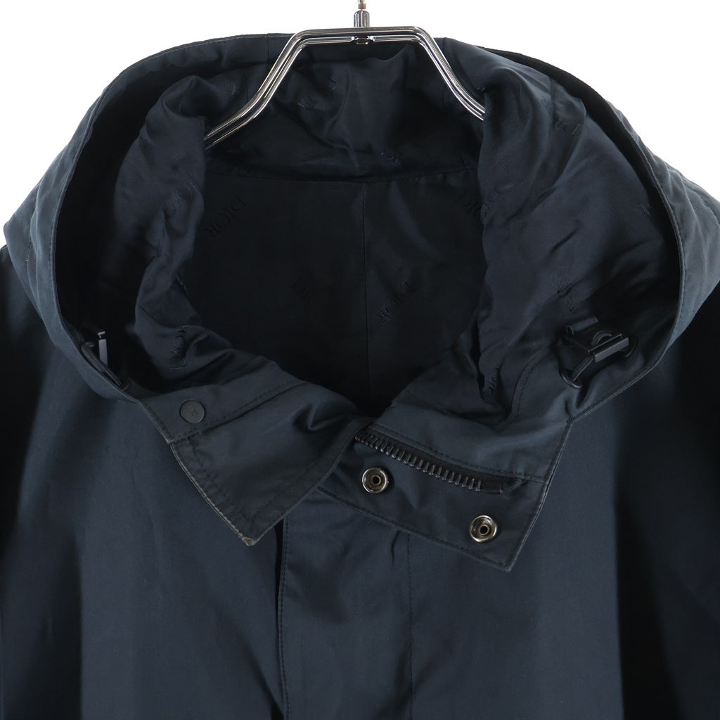DIOR(ディオール) ×SHAWN STUSSY Back Logo Hooded Coat ショーン ステューシー バックロゴフーデッドコート フィッシュテイル モッズコート フード付き 033C313A4810