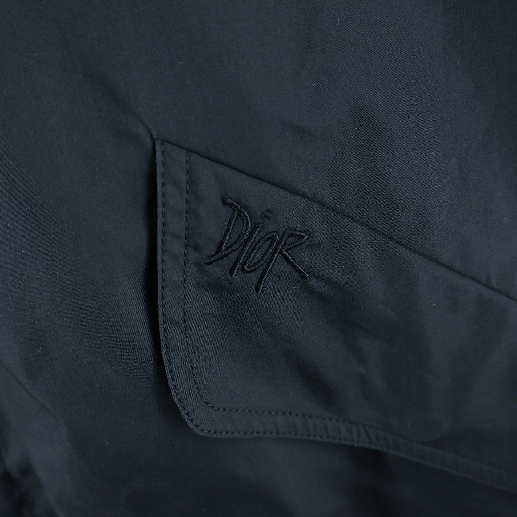 DIOR(ディオール) ×SHAWN STUSSY Back Logo Hooded Coat ショーン ステューシー バックロゴフーデッドコート フィッシュテイル モッズコート フード付き 033C313A4810