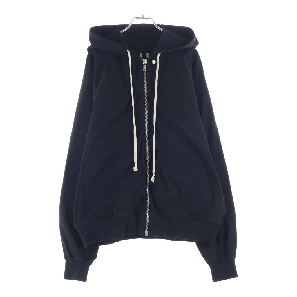 Rick Owens(リックオウエンス) 24SS LIDO ドローコード ジップアップ スウェットパーカー ブラック RU01D3241-BA