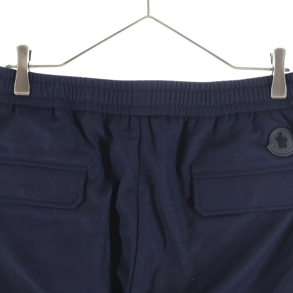 MONCLER(モンクレール) 24AW PANTALONE パンタロン カシミア混 スウェットパンツ ネイビー J20912A00026