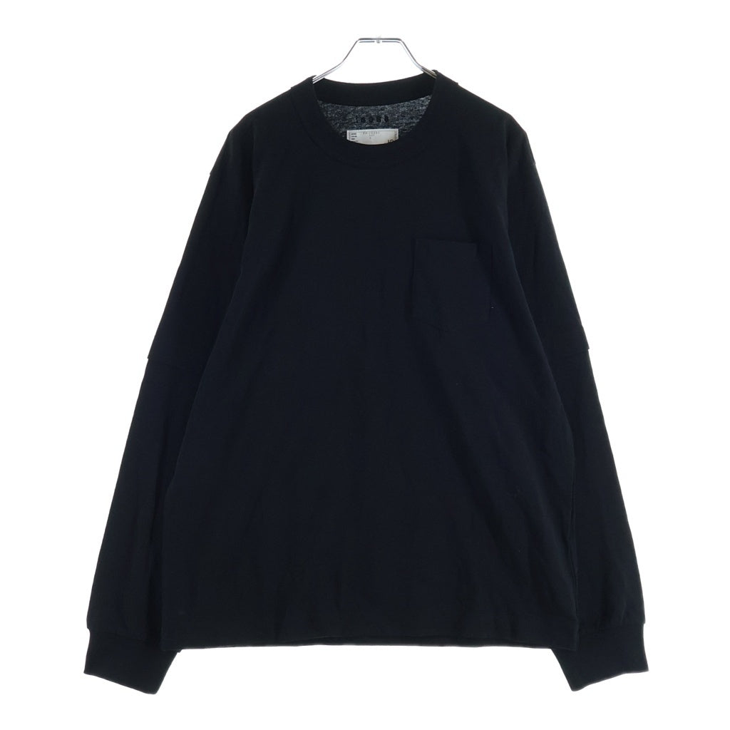 Sacai(サカイ) 24AW Graphic Print L/S T-Shirt グラフィックプリント 長袖Tシャツ カットソー ブラック 24-0895S