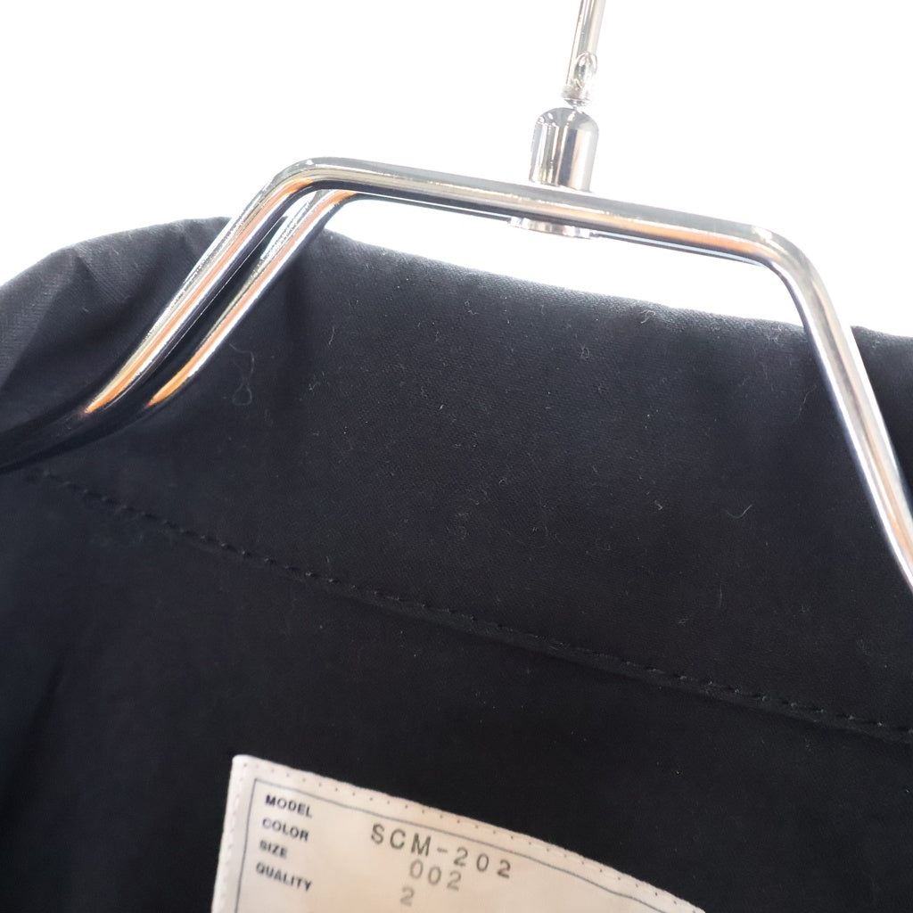 Sacai(サカイ) 24AW Suiting x Nylon Twill Jacket ウール切替 ナイロンツイル スーチング ジップアップ ジャケット ブラック 24-03419M