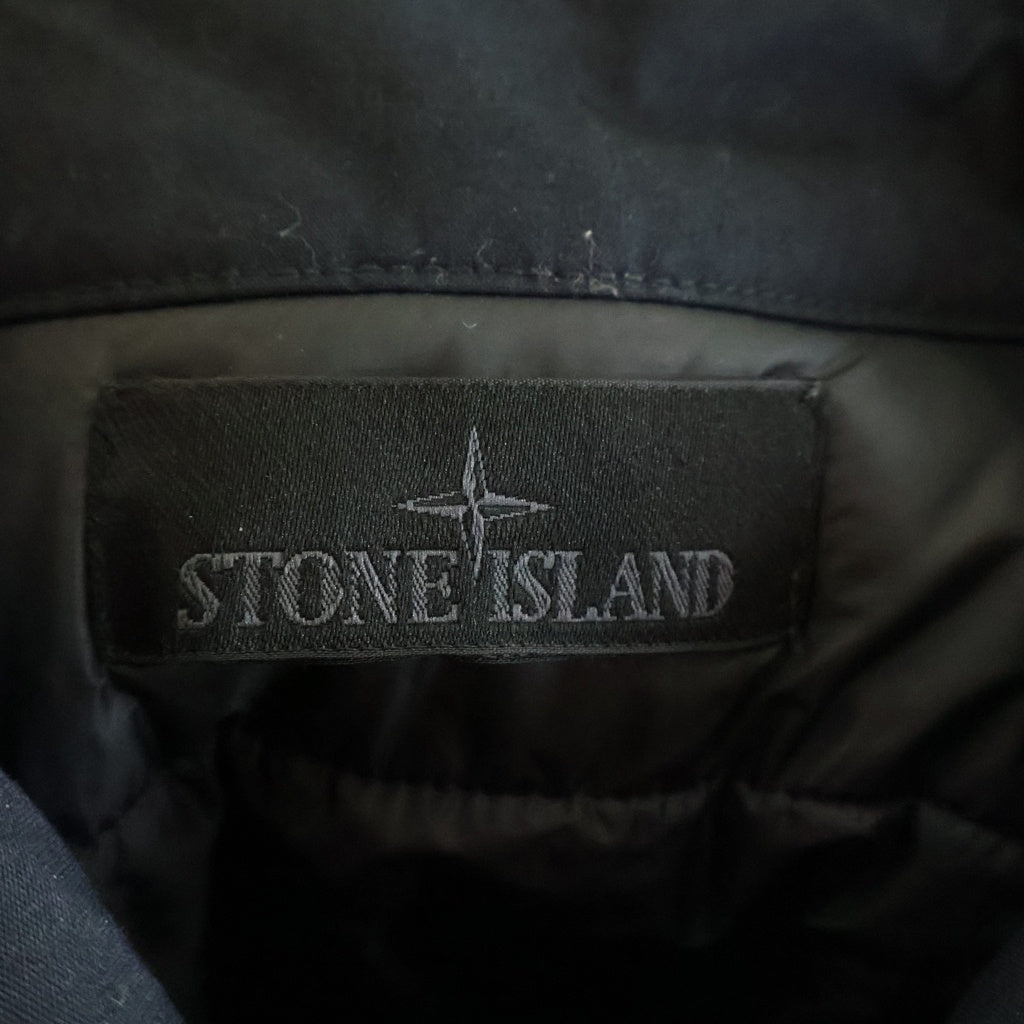 STONE ISLAND(ストーンアイランド) GHOST PADDING JACKET ゴーストパディング ジップアップロングジャケット コート ブラック 7915710F1