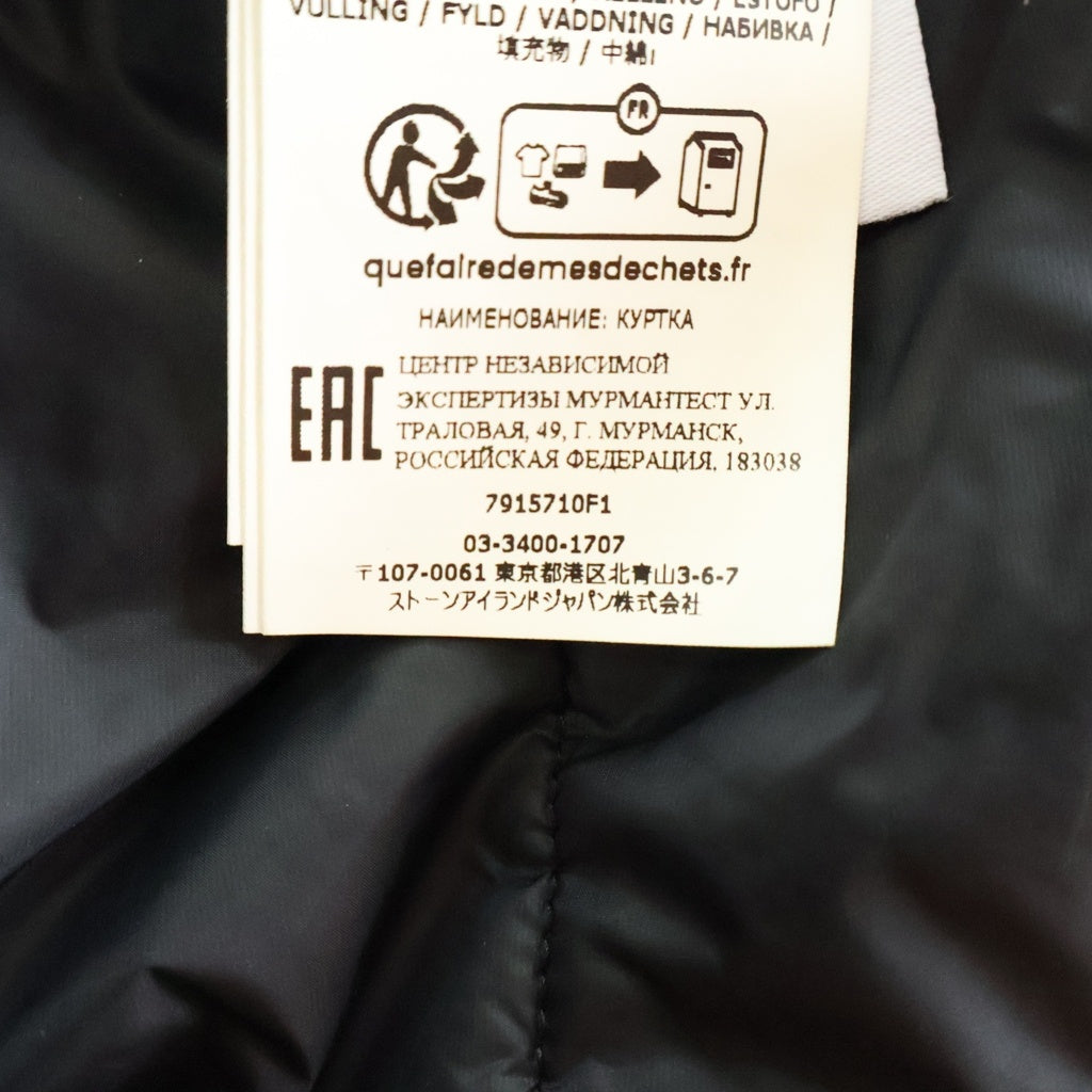 STONE ISLAND(ストーンアイランド) GHOST PADDING JACKET ゴーストパディング ジップアップロングジャケット コート ブラック 7915710F1