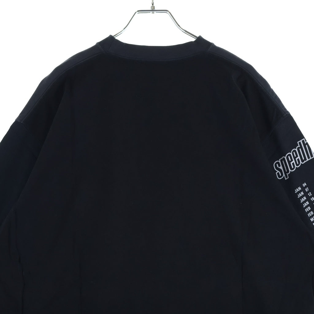 BALENCIAGA(バレンシアガ) 22SS Speed Hunter Upside Down Oversized Tee スピードハンター アップサイドダウン オーバーサイズ 半袖Tシャツ ブラック 698811 TMVC9