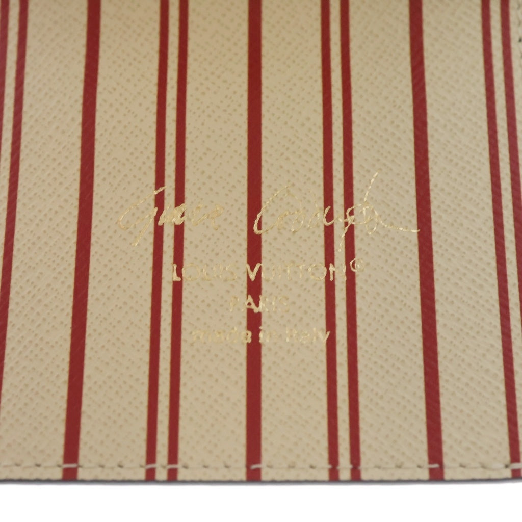 LOUIS VUITTON(ルイヴィトン) トラベル ウィズ グレース コディントン ノートパッド ポーチ モノグラム キャンバスレザー キャット メモ 手帳 ブラウン DI2285 GI1392 レディース