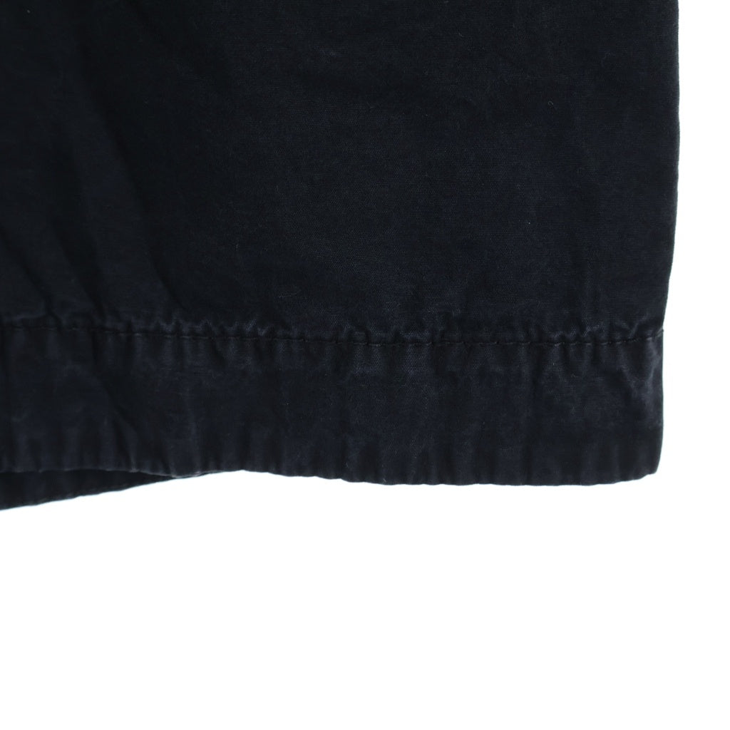 STONE ISLAND(ストーンアイランド) ブラッシュ加工 コットンキャンバス半袖シャツ ブラック K1S151200029 S00WN