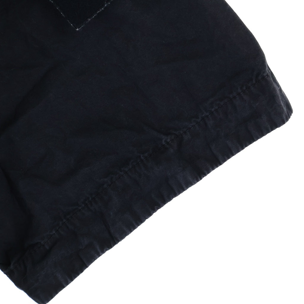 STONE ISLAND(ストーンアイランド) ブラッシュ加工 コットンキャンバス半袖シャツ ブラック K1S151200029 S00WN