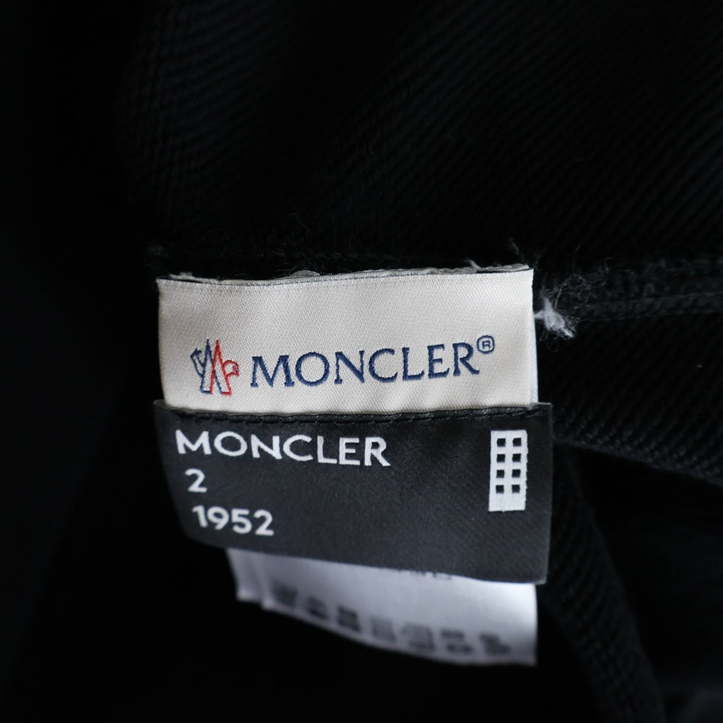 MONCLER(モンクレール) Logo Pullover Parka ロゴ スウェットプルオーバーパーカー ブラック E20918049850